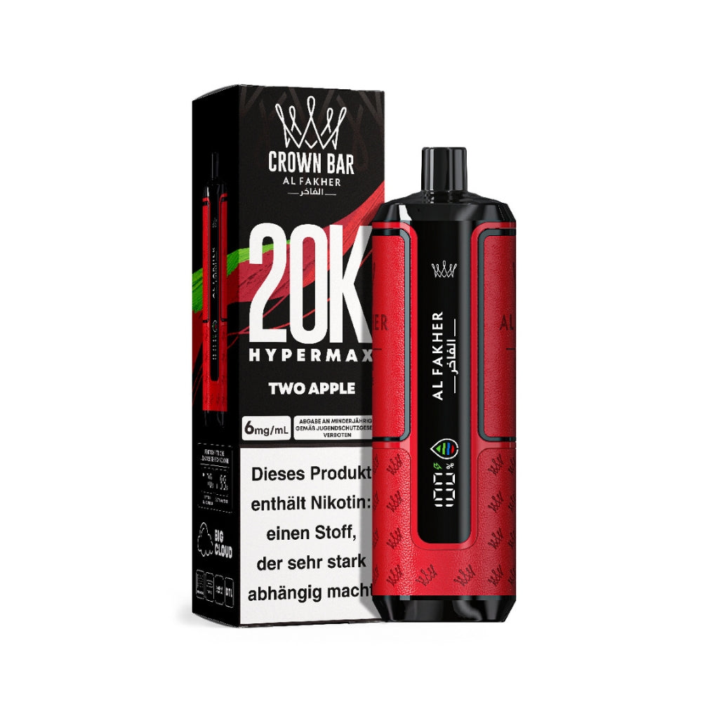 Al Fakher Crown Bar Hypermax 20K (5stk.)