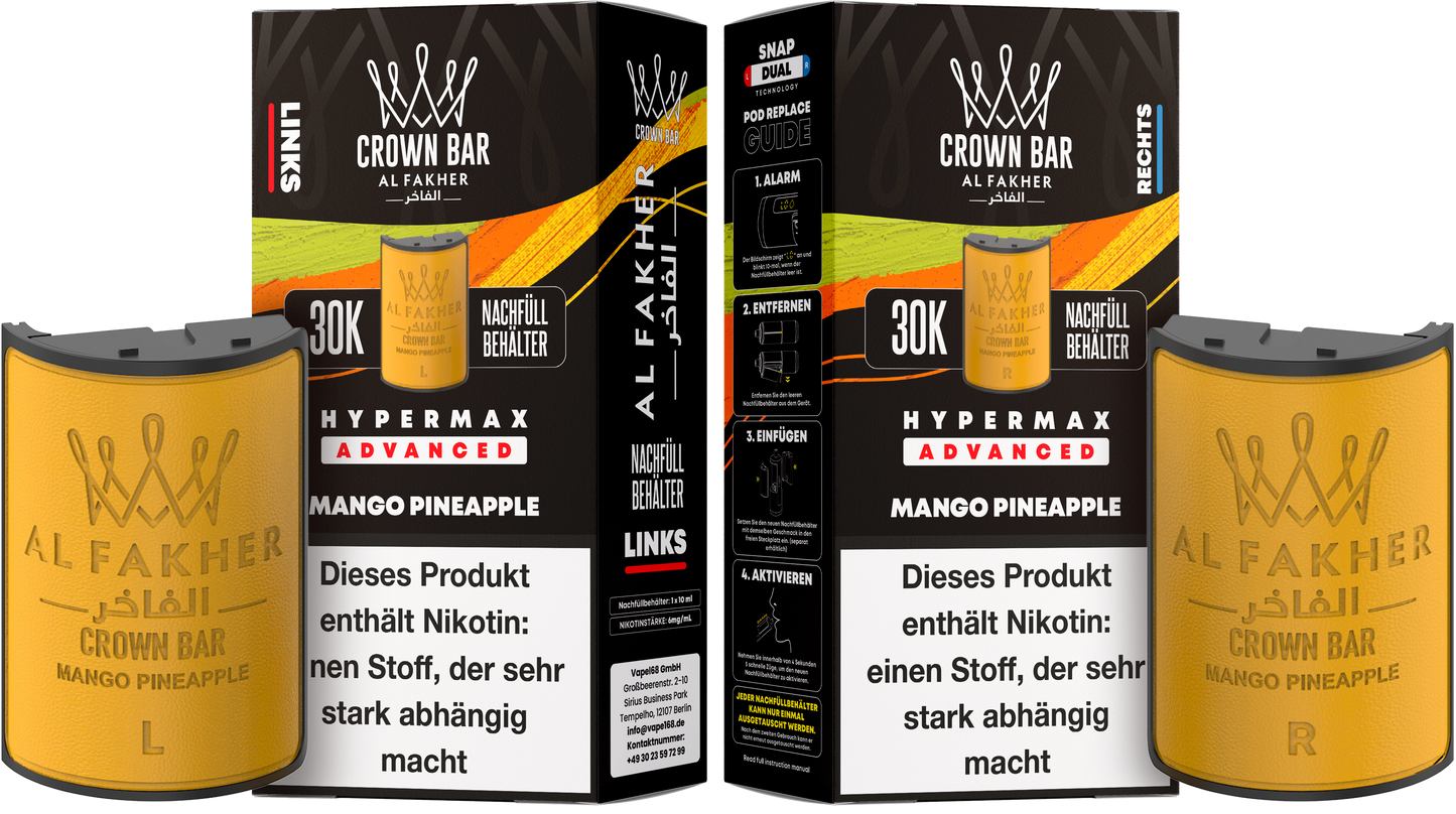 Al Fakher 30K - Hypermax Pods 2X10ml (5stk)