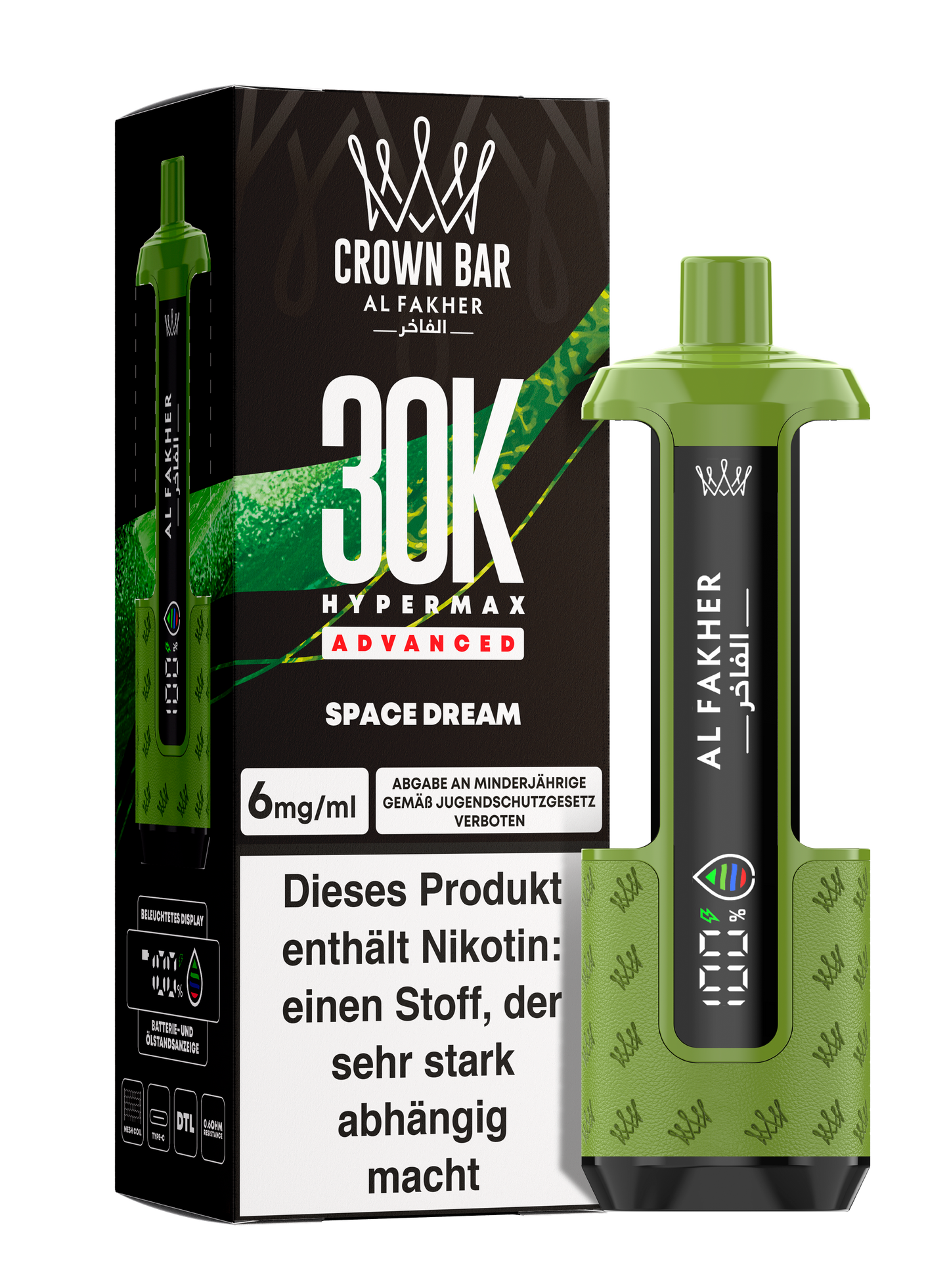 Al Fakher 30K - Hypermax Kit - Gerät + Pods (5stk) !NEU!