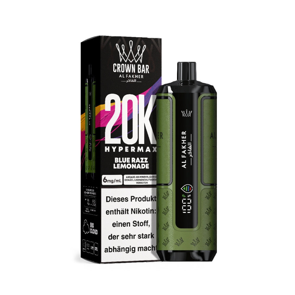 Al Fakher Crown Bar Hypermax 20K (5stk.)
