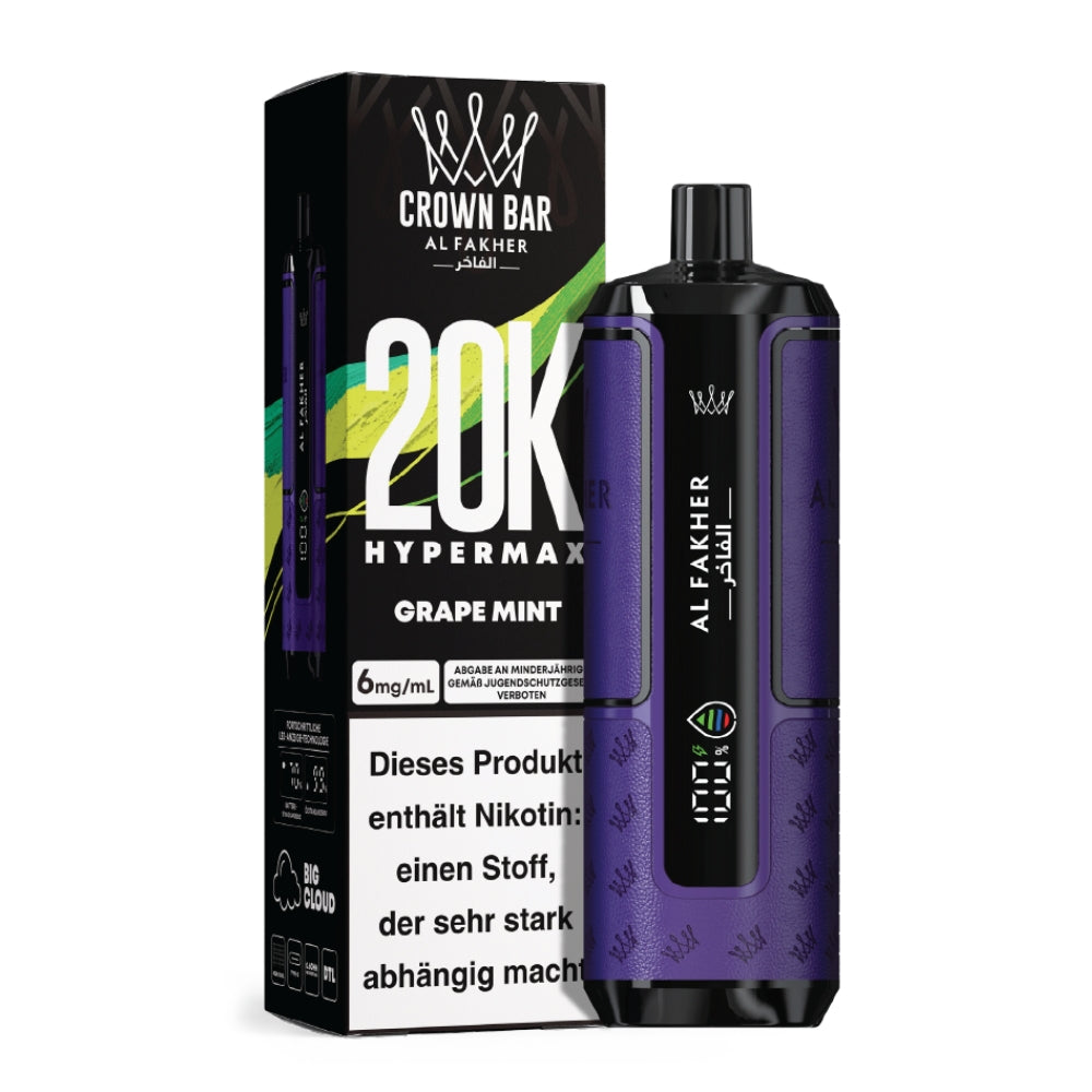 Al Fakher Crown Bar Hypermax 20K (5stk.)