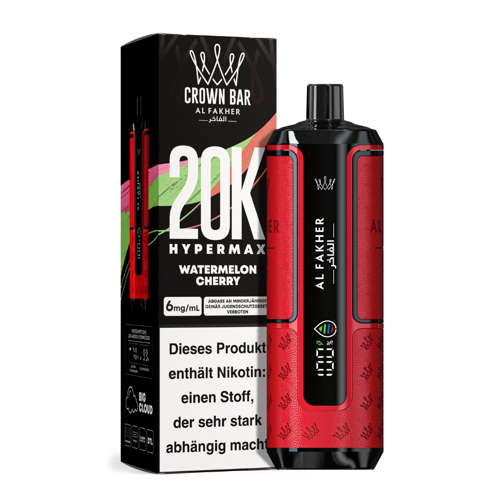Al Fakher Crown Bar Hypermax 20K (5stk.)