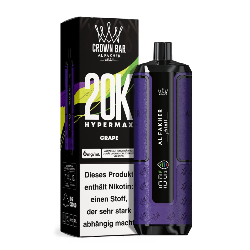Al Fakher Crown Bar Hypermax 20K (5stk.)
