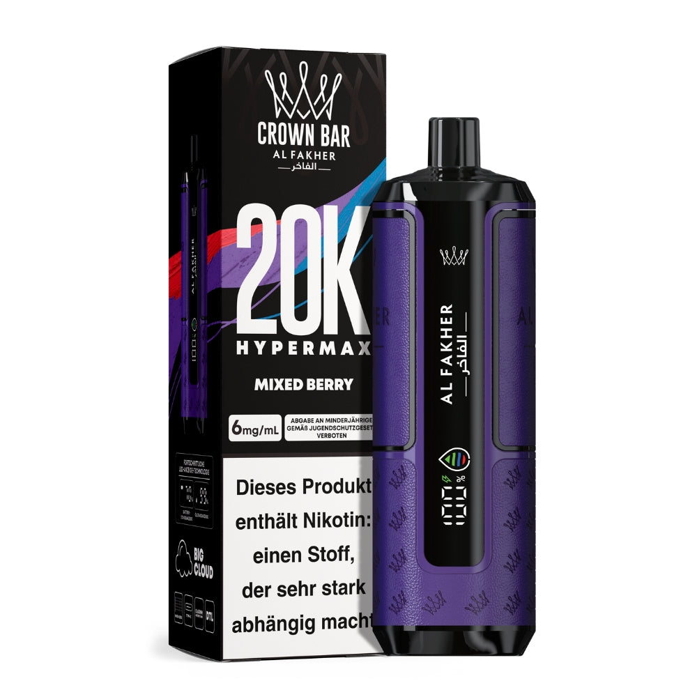 Al Fakher Crown Bar Hypermax 20K (5stk.)