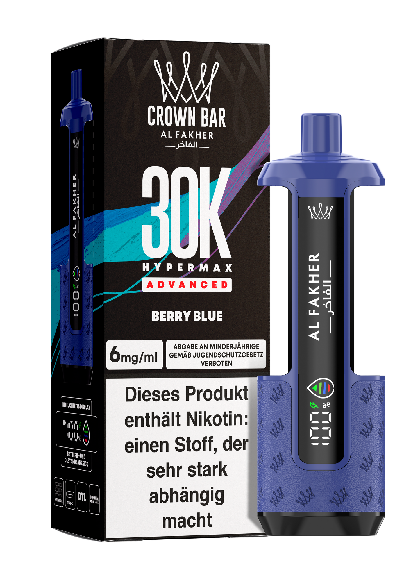 Al Fakher 30K - Hypermax Kit - Gerät + Pods (5stk) !NEU!