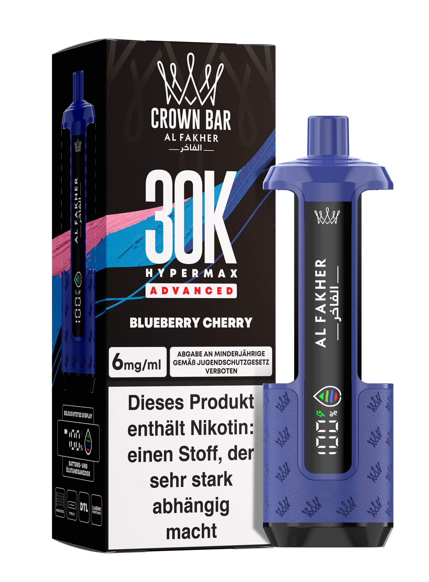 Al Fakher 30K - Hypermax Kit - Gerät + Pods (5stk) !NEU!