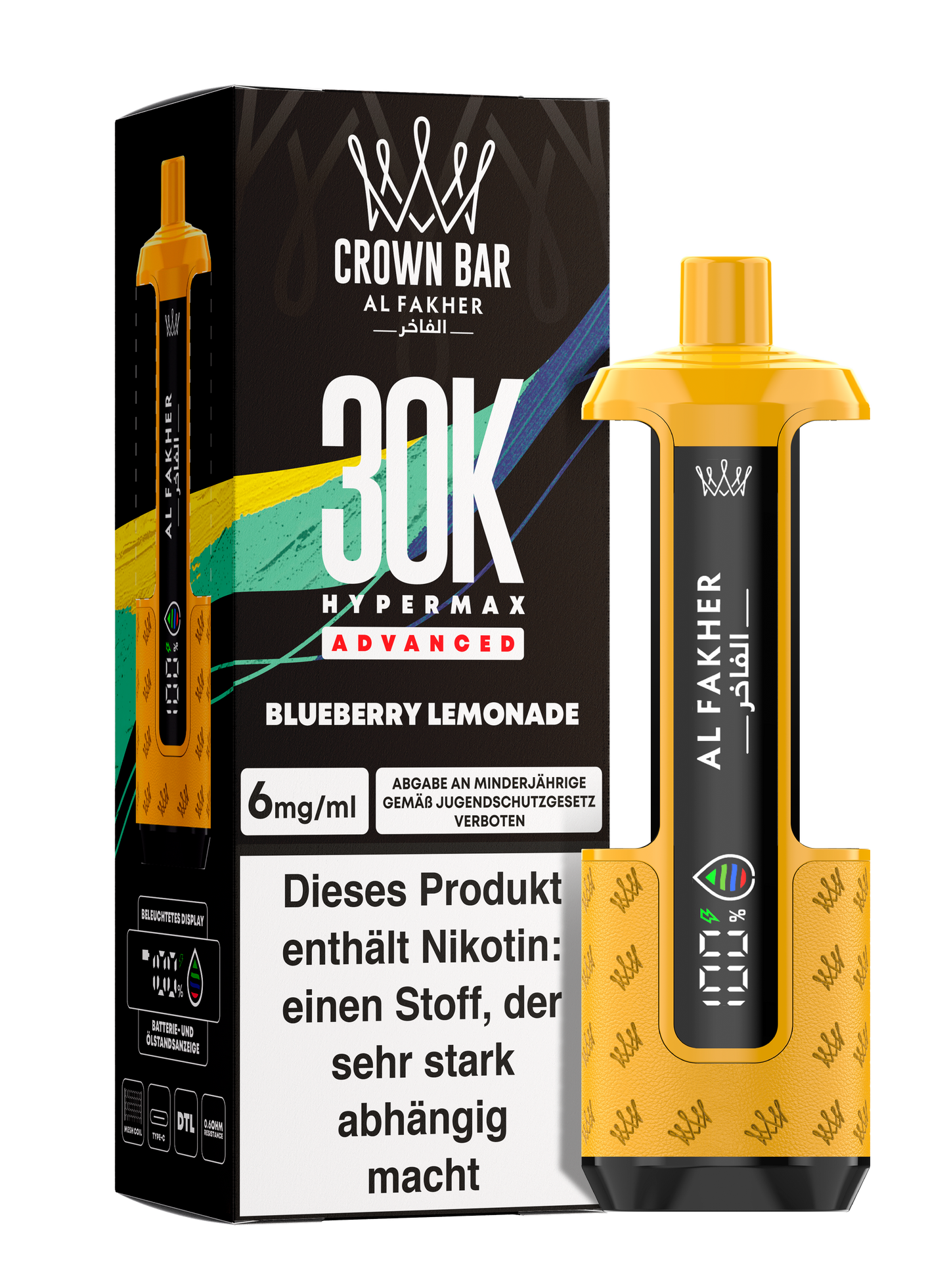 Al Fakher 30K - Hypermax Kit - Gerät + Pods (5stk) !NEU!