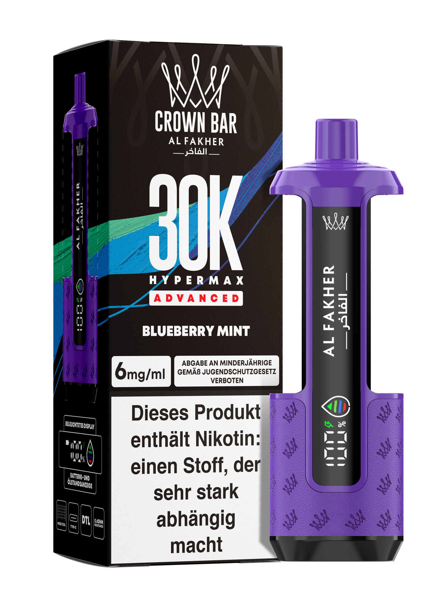 Al Fakher 30K - Hypermax Kit - Gerät + Pods (5stk) !NEU!