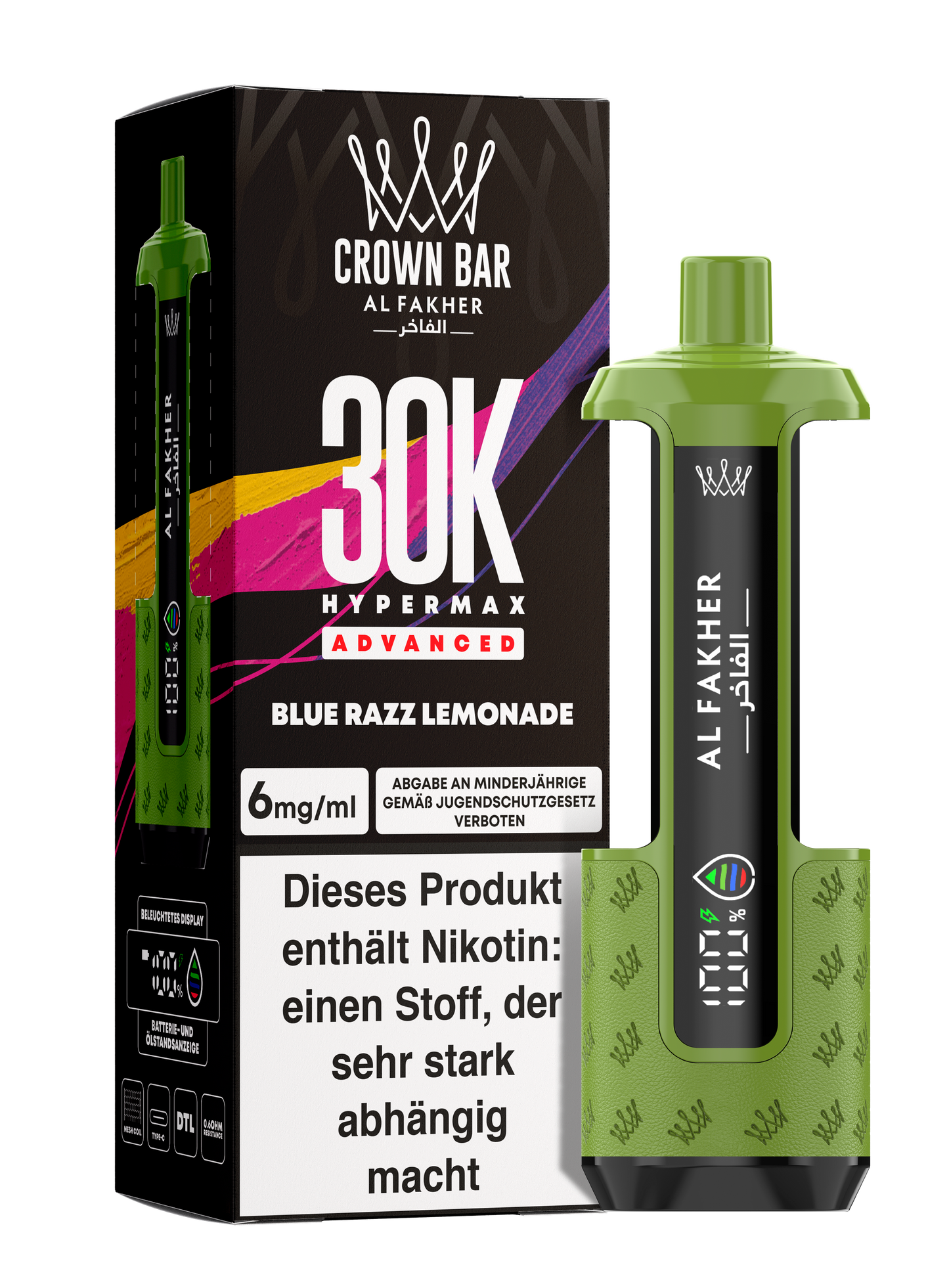 Al Fakher 30K - Hypermax Kit - Gerät + Pods (5stk) !NEU!