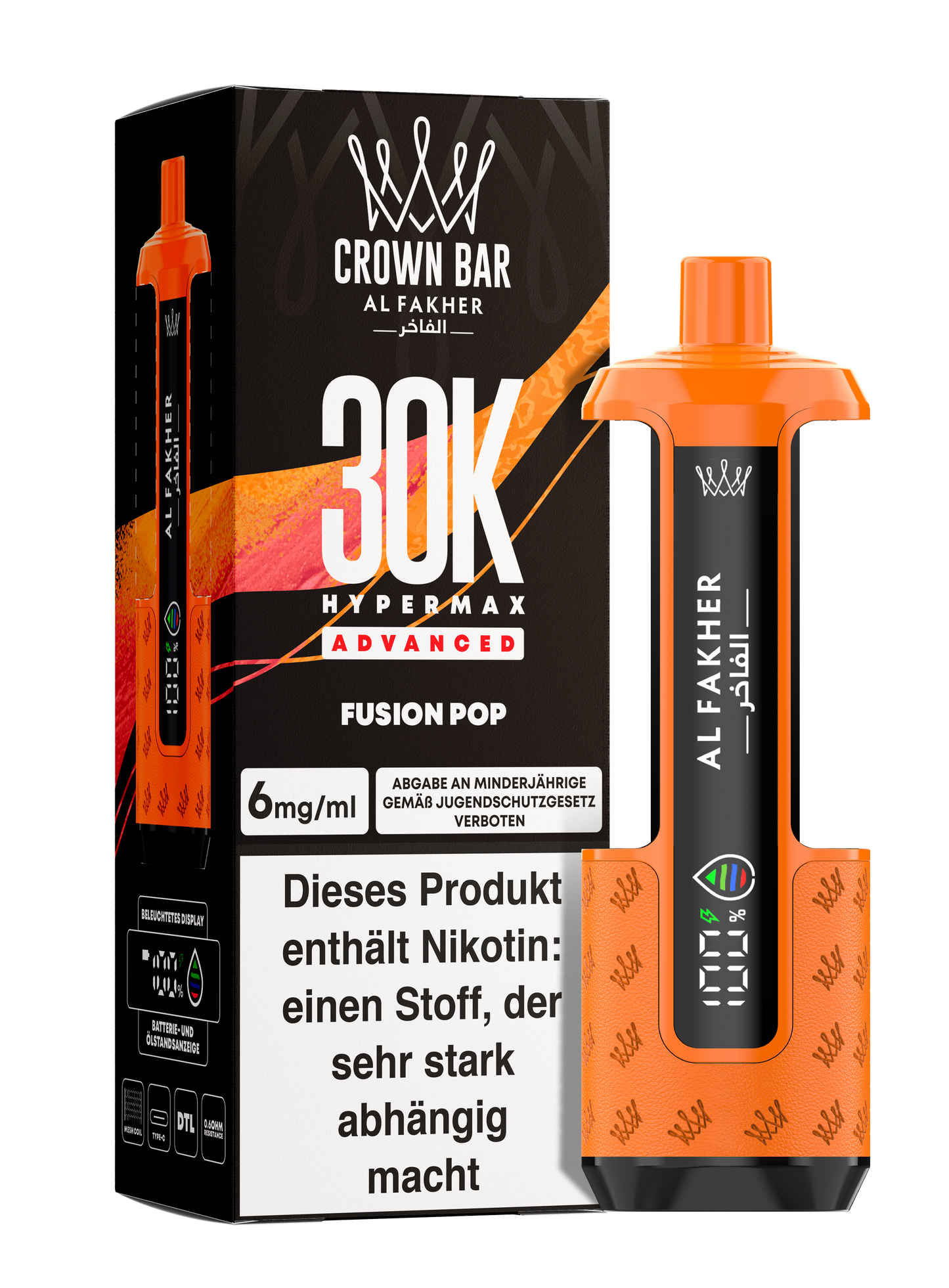 Al Fakher 30K - Hypermax Kit - Gerät + Pods (5stk) !NEU!