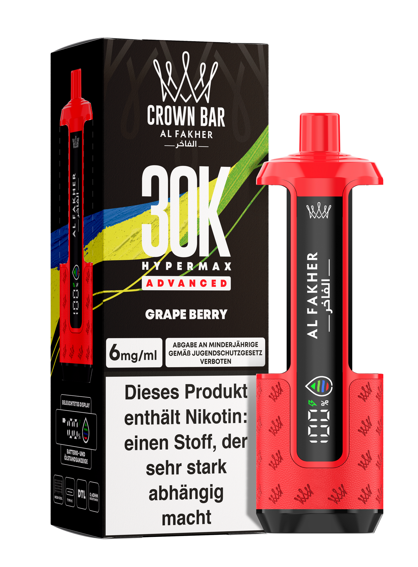 Al Fakher 30K - Hypermax Kit - Gerät + Pods (5stk) !NEU!