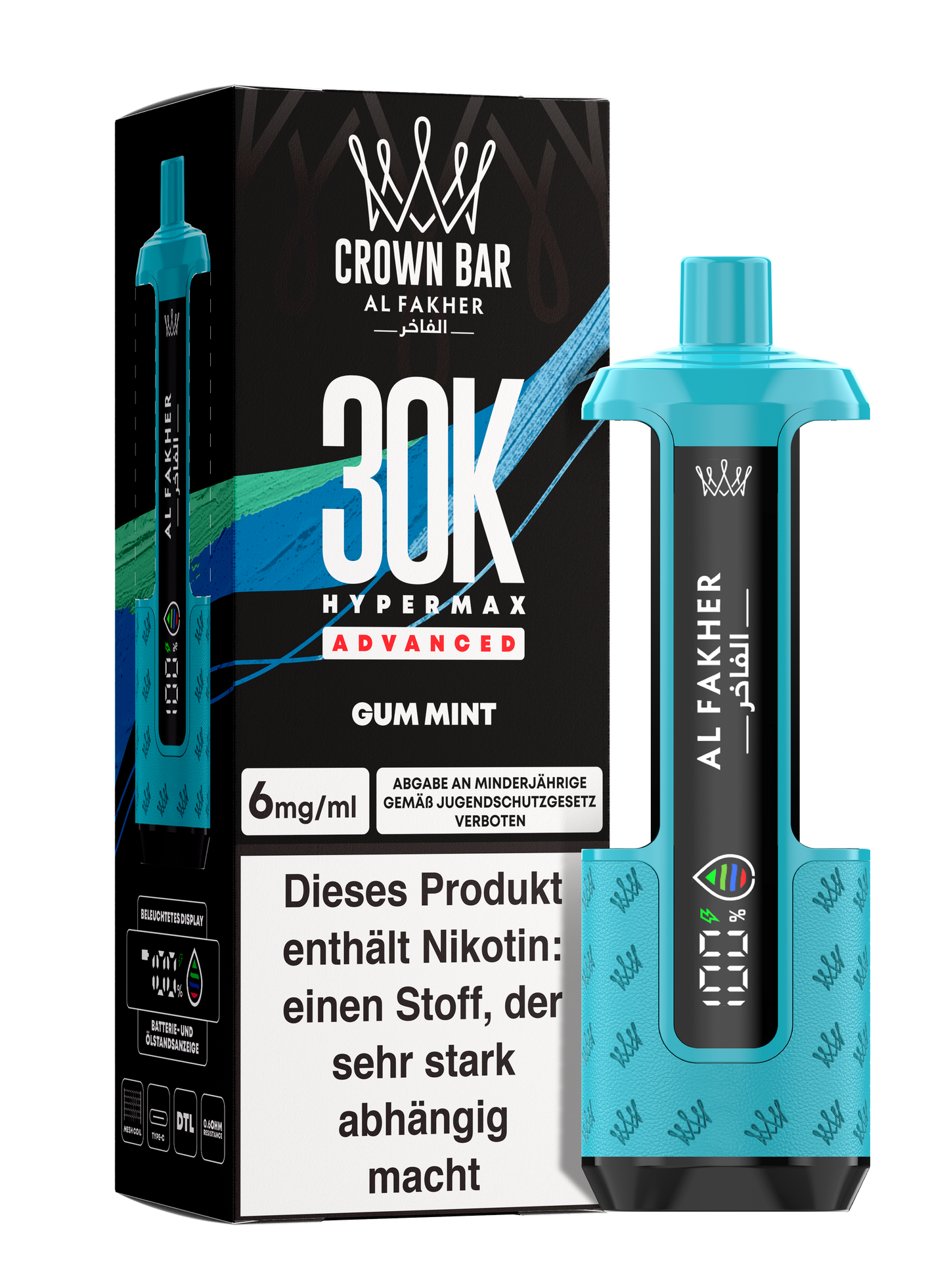 Al Fakher 30K - Hypermax Kit - Gerät + Pods (5stk) !NEU!