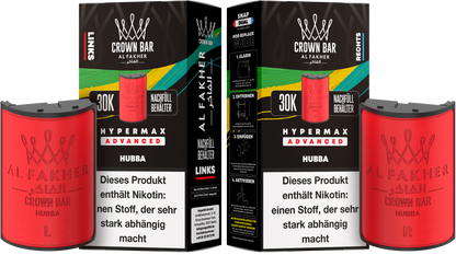 Al Fakher 30K - Hypermax  Pods 2X10ml (5stk)