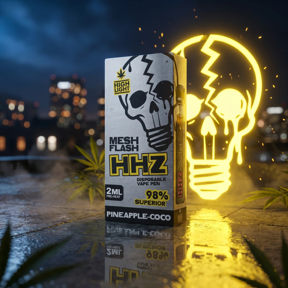 Highlight Meshflash HHZ Pineapple-Coco 2 ml Vape