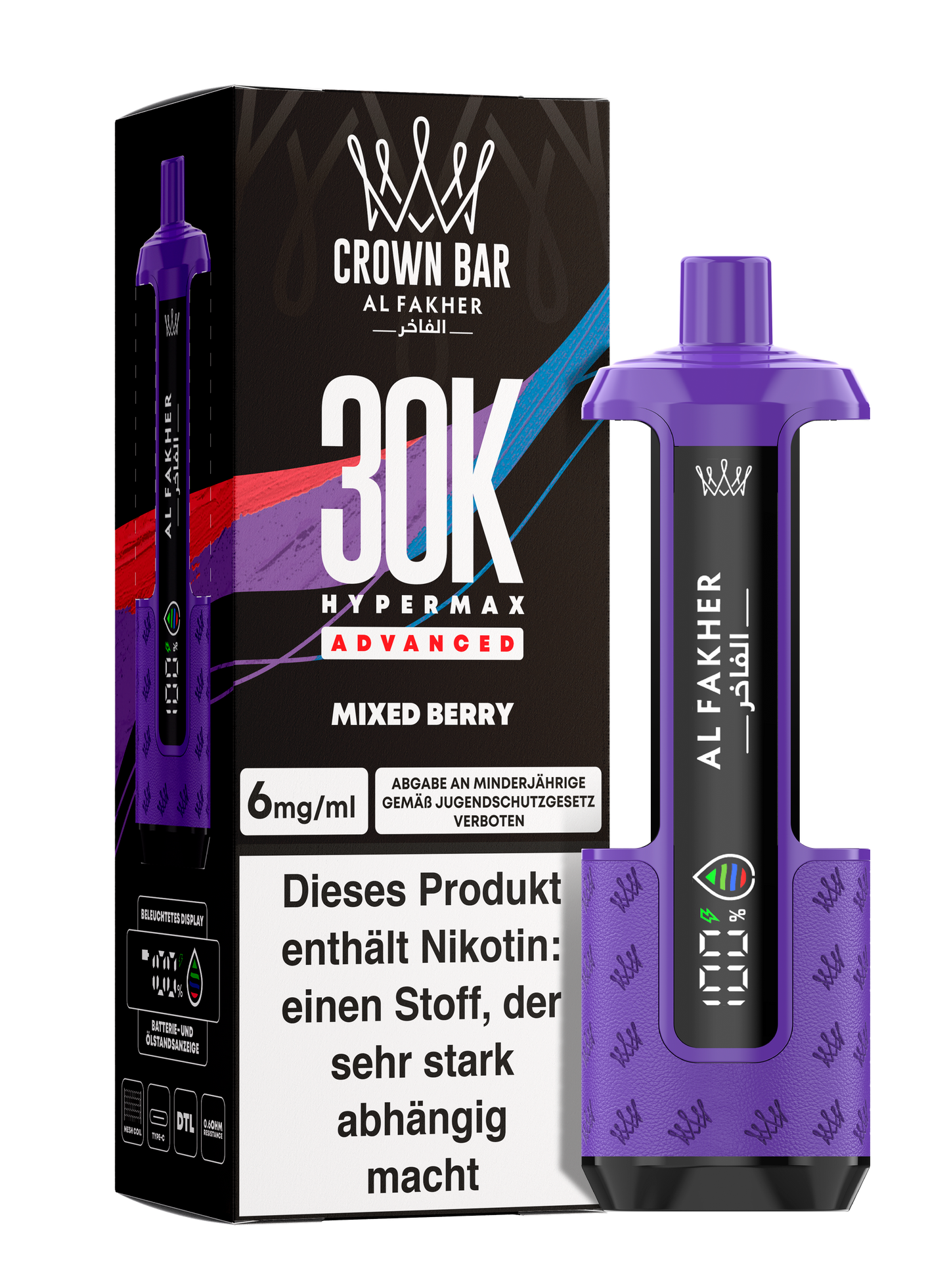 Al Fakher 30K - Hypermax Kit - Gerät + Pods (5stk) !NEU!