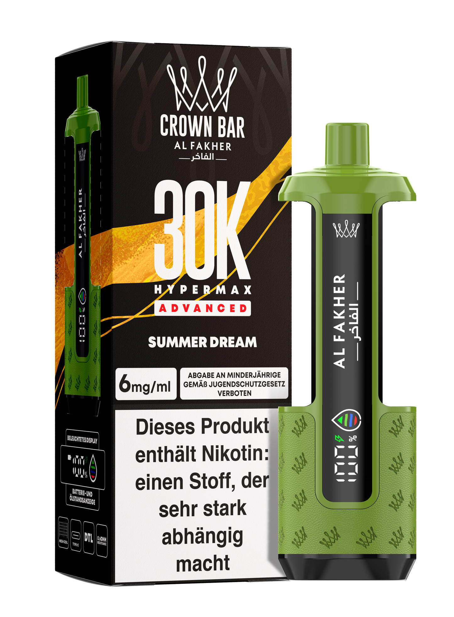 Al Fakher 30K - Hypermax Kit - Gerät + Pods (5stk) !NEU!