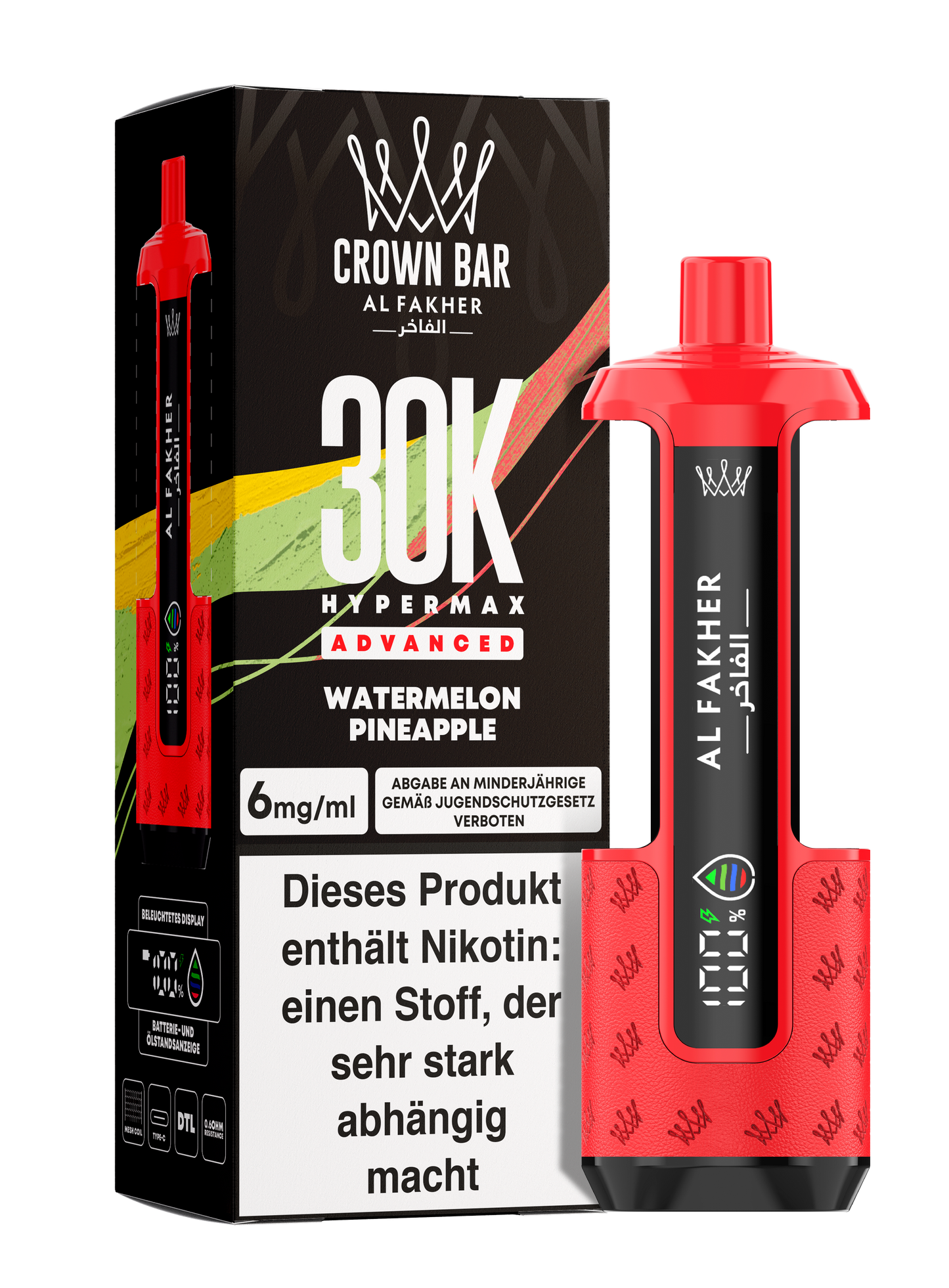 Al Fakher 30K - Hypermax Kit - Gerät + Pods (5stk) !NEU!