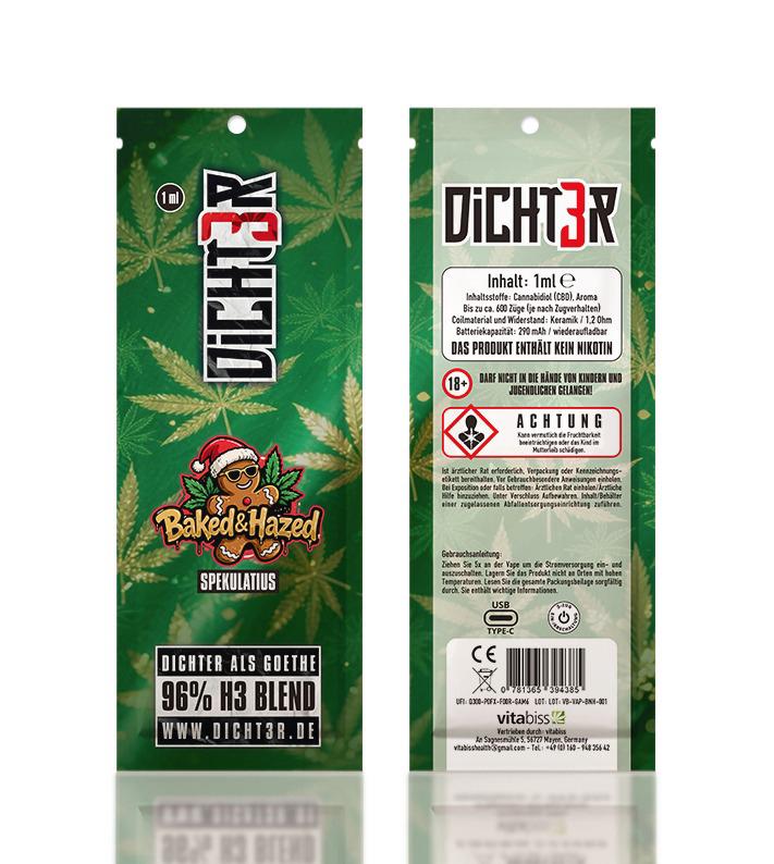 Dicht3r H3 Vape "Limited Christmas Edition" (10stk)