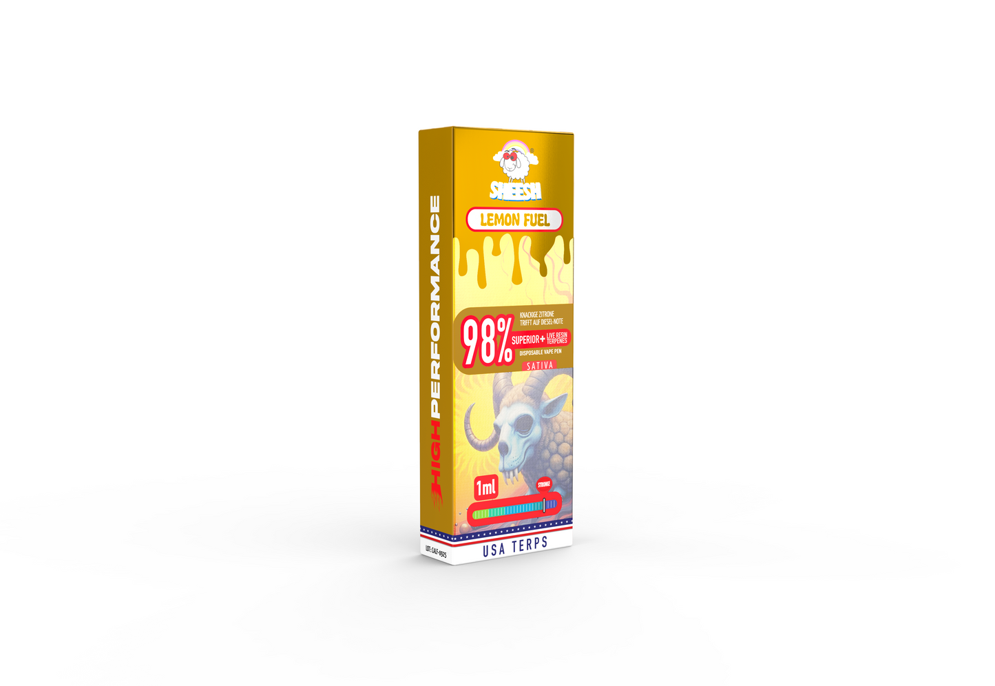 Sheesh H3 Superior Vape 1ml – Lemon Fuel Verpackung
