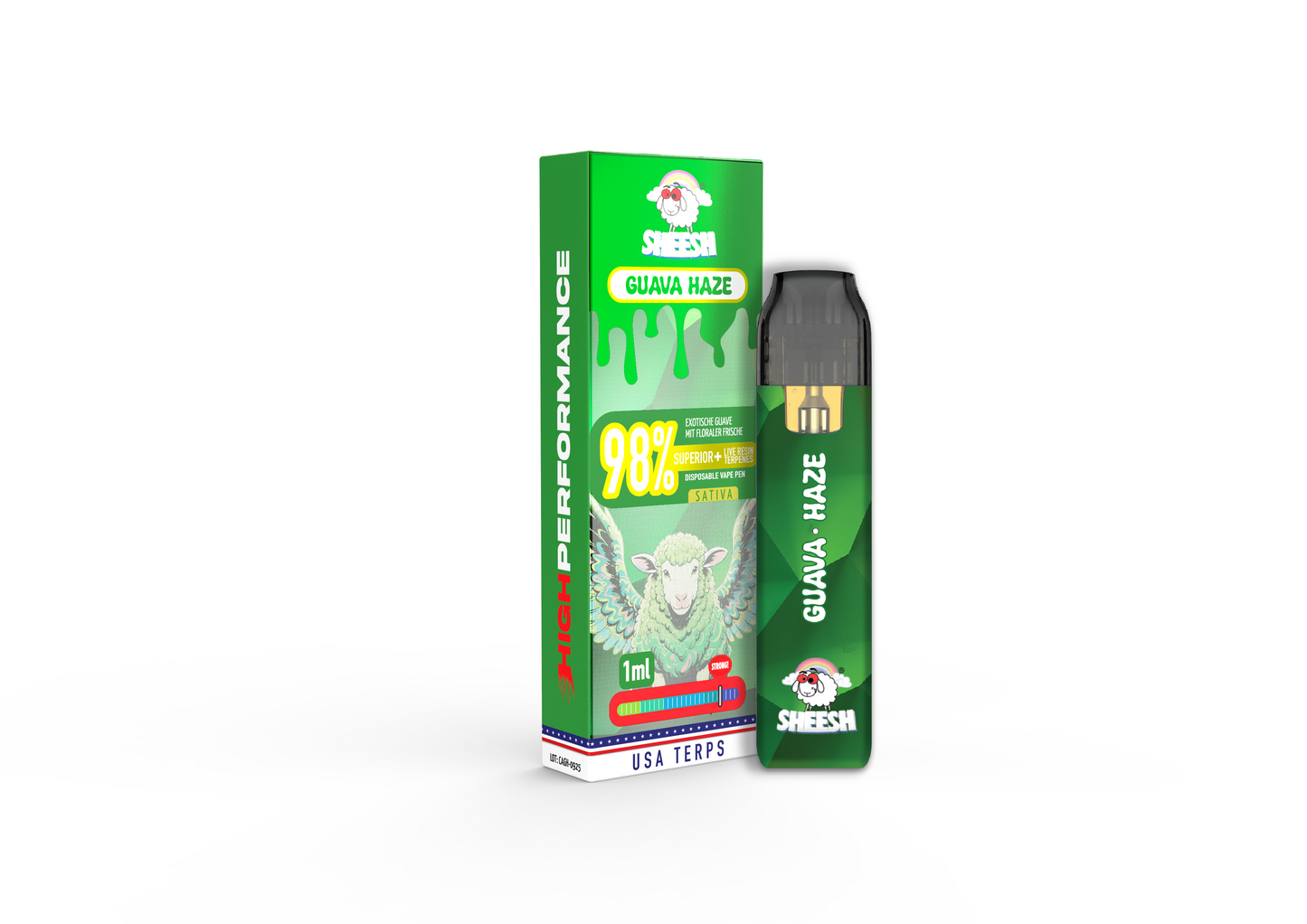 Sheesh H3 Superior Vape 1ml – Guava Haze Gerät