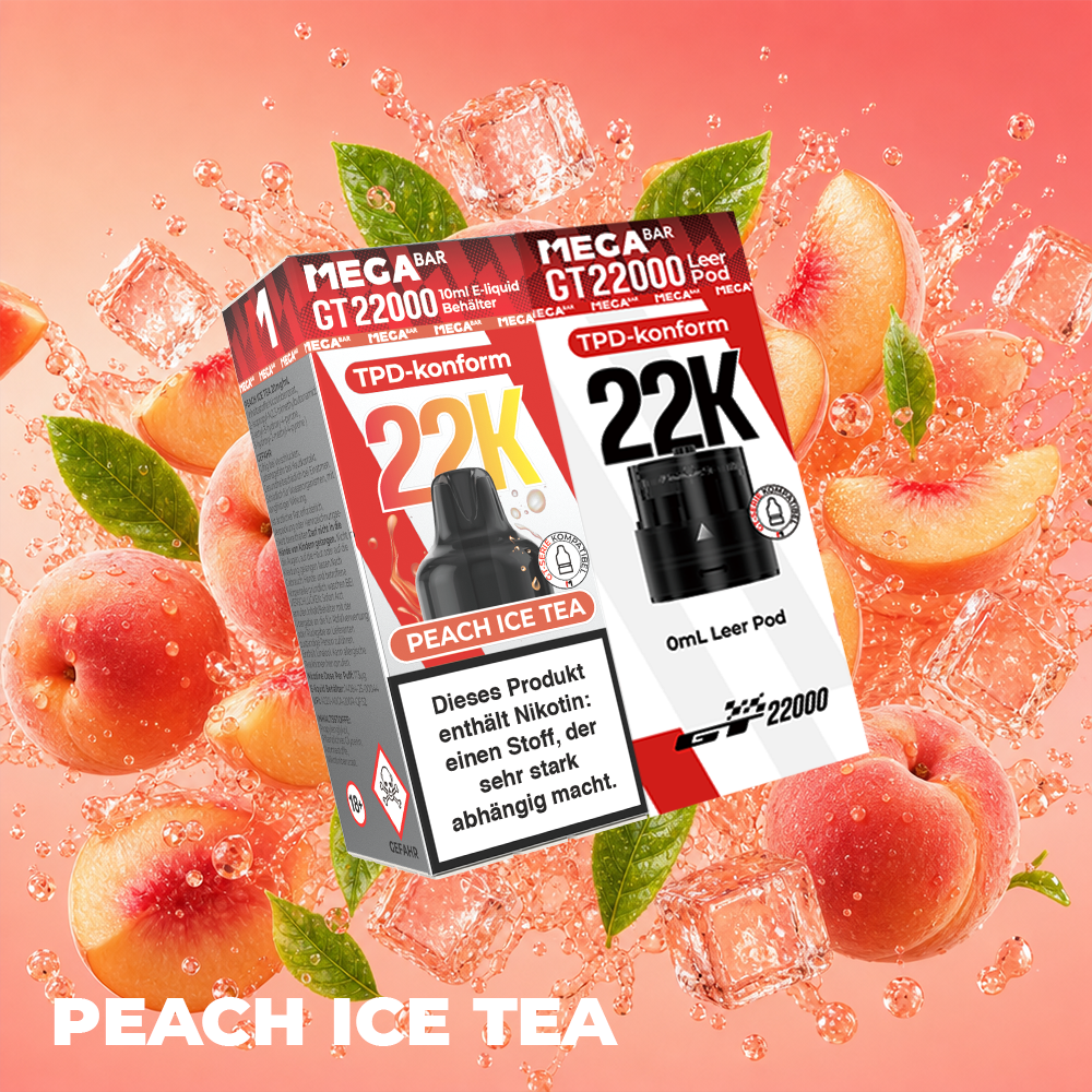 MEGABAR GT22K Peach Ice Tea