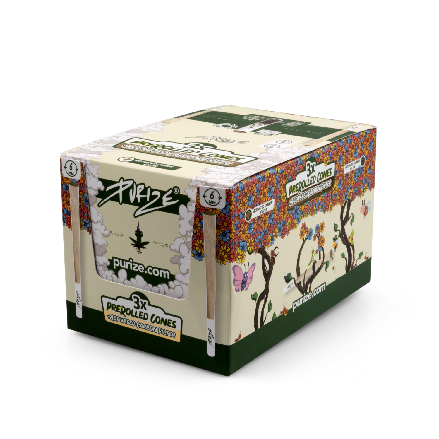 PURIZE® XTRA Pre-Rolled Cones 3er (30er VE)