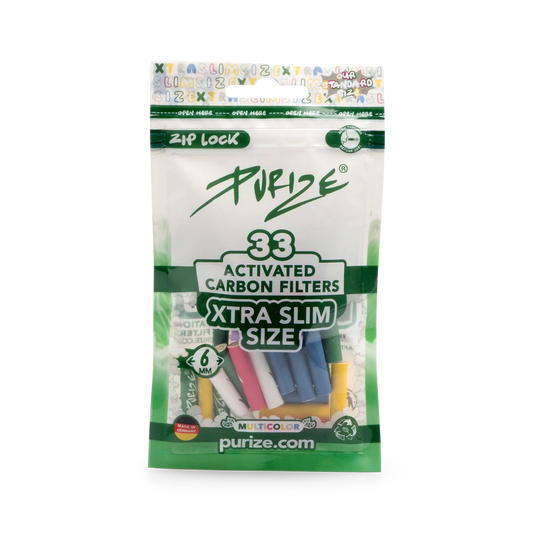 PURIZE® XTRA Slim Size Aktivkohlefilter 6mm 20x (33stk)