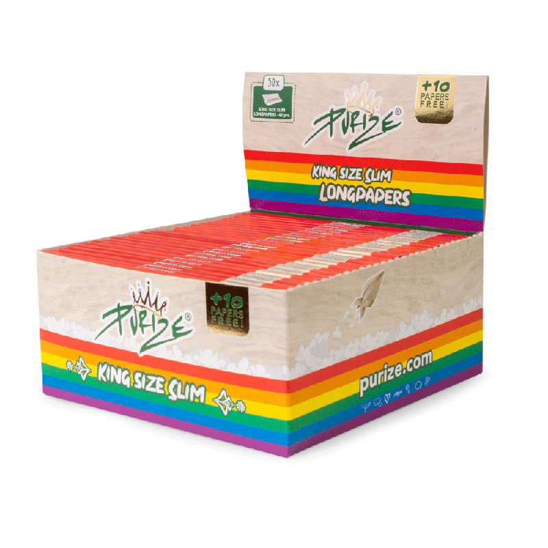 PURIZE® Rainbow Papers King Size Slim (50er VE)