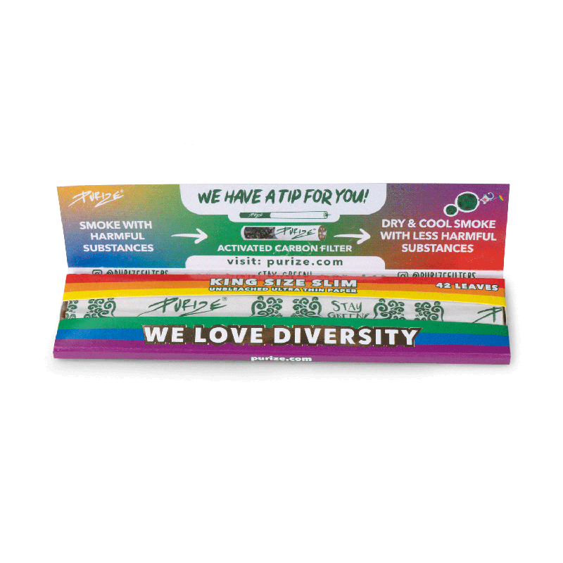 PURIZE® Rainbow Papers King Size Slim (50er VE)