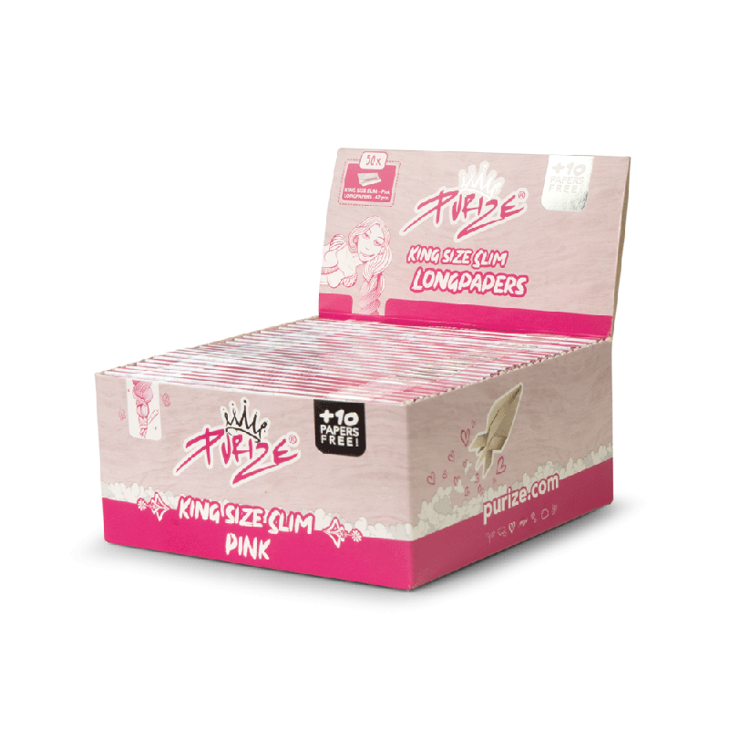 PURIZE® Pink Papers King Size Slim (50er VE)