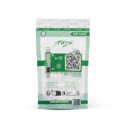 PURIZE® Slim Size Aktivkohlefilter 6mm 10x (50stk)